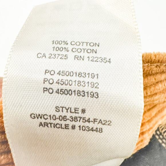 Denim Forum The Joni High Rise Loose Corduroy Style Pants Size 24 x 30L - Picture 9 of 10